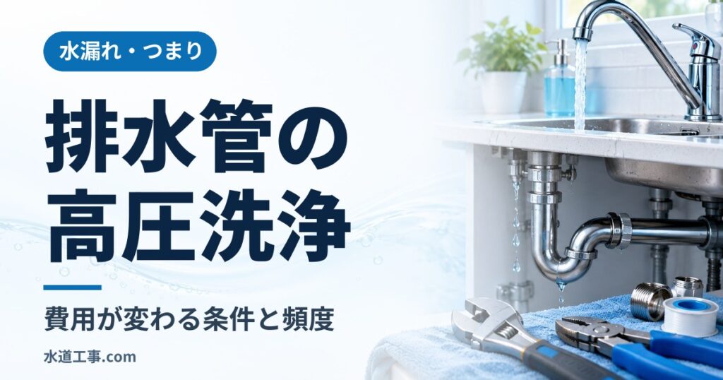 排水管の高圧洗浄の費用が変わる条件と頻度の考え方|依頼前の確認点