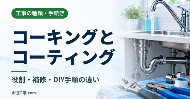 水回りのコーキングとコーティングの違い|役割・補修・DIY手順を解説