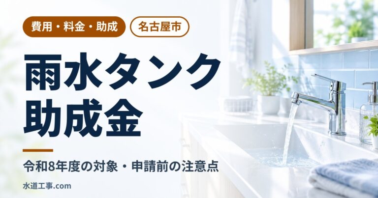 【令和8年度】名古屋市の雨水タンク助成金｜対象・金額・申請前の注意点