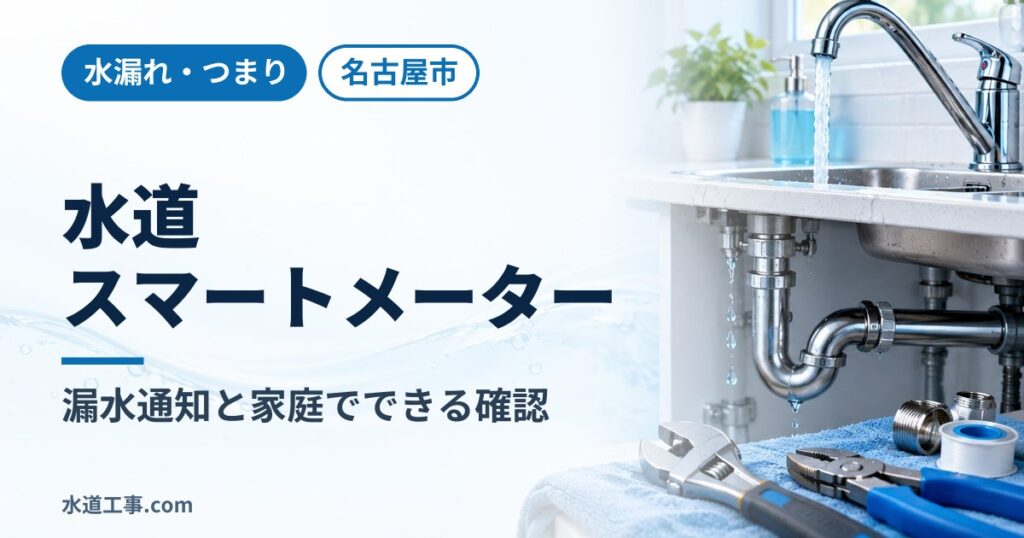 名古屋市の水道スマートメーター導入プランとは?漏水通知の位置づけと家庭でできる確認