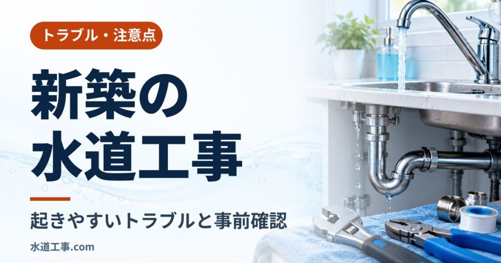 新築の水道工事で起きやすいトラブルと事前確認|土地購入前の引き込み・私道・建て替えの注意点