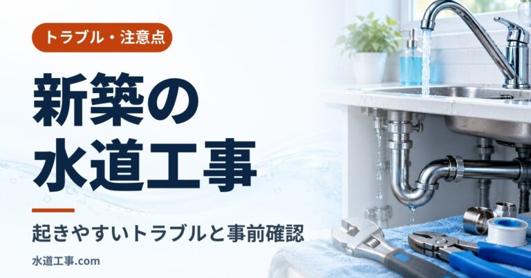 新築の水道工事で起きやすいトラブルと事前確認|土地購入前の引き込み・私道・建て替えの注意点