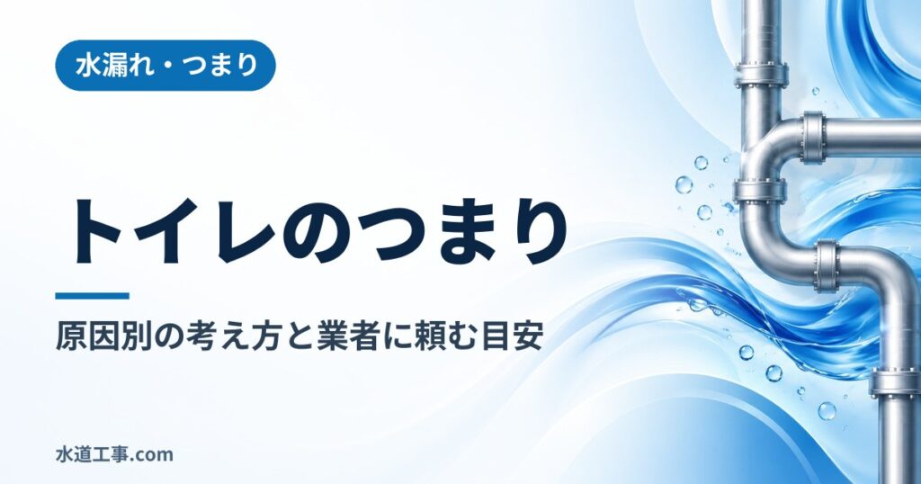 トイレがつまったときの原因別の考え方と業者に頼む目安|やってはいけないこと